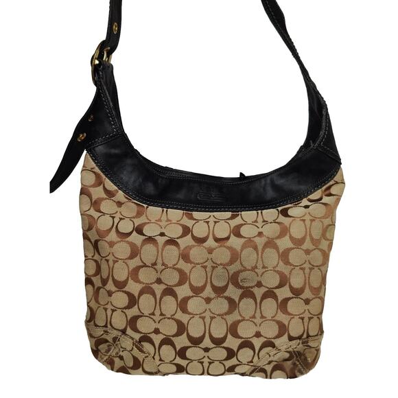 Tan Vintage Y2K Coach Crossbody Shoulder Bag - Picture 2 of 11